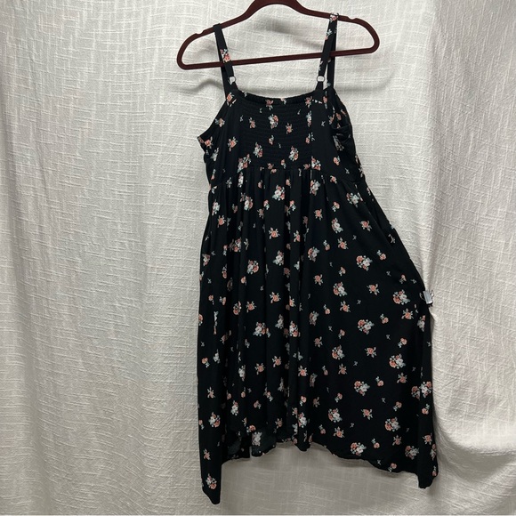 Torrid Black Floral Challis Dress - Plus Size 00 - Picture 8 of 10